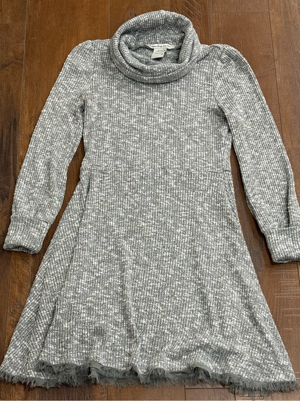 American Rag Y2K Gray Turtleneck Long Sleeve Knit Dress